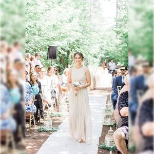 Dessy Bridesmaid Dress in Champagne